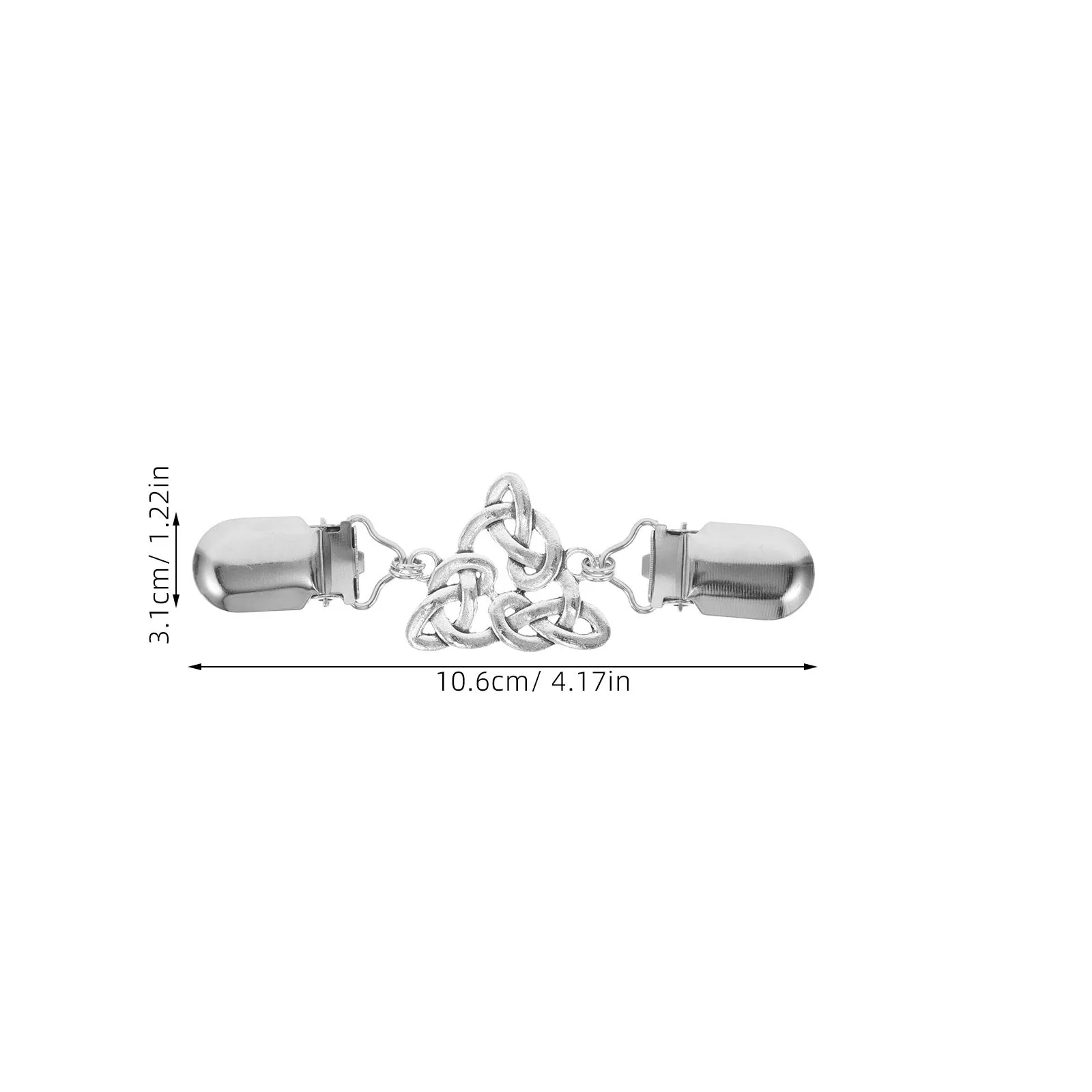 2 szt. Stylowe metalowe klipsy do swetrów, ozdobne akcesoria do kołnierzyków kardiganów, uniwersalne szale, szaliki, biżuteria, elegancki ażurowy wzór