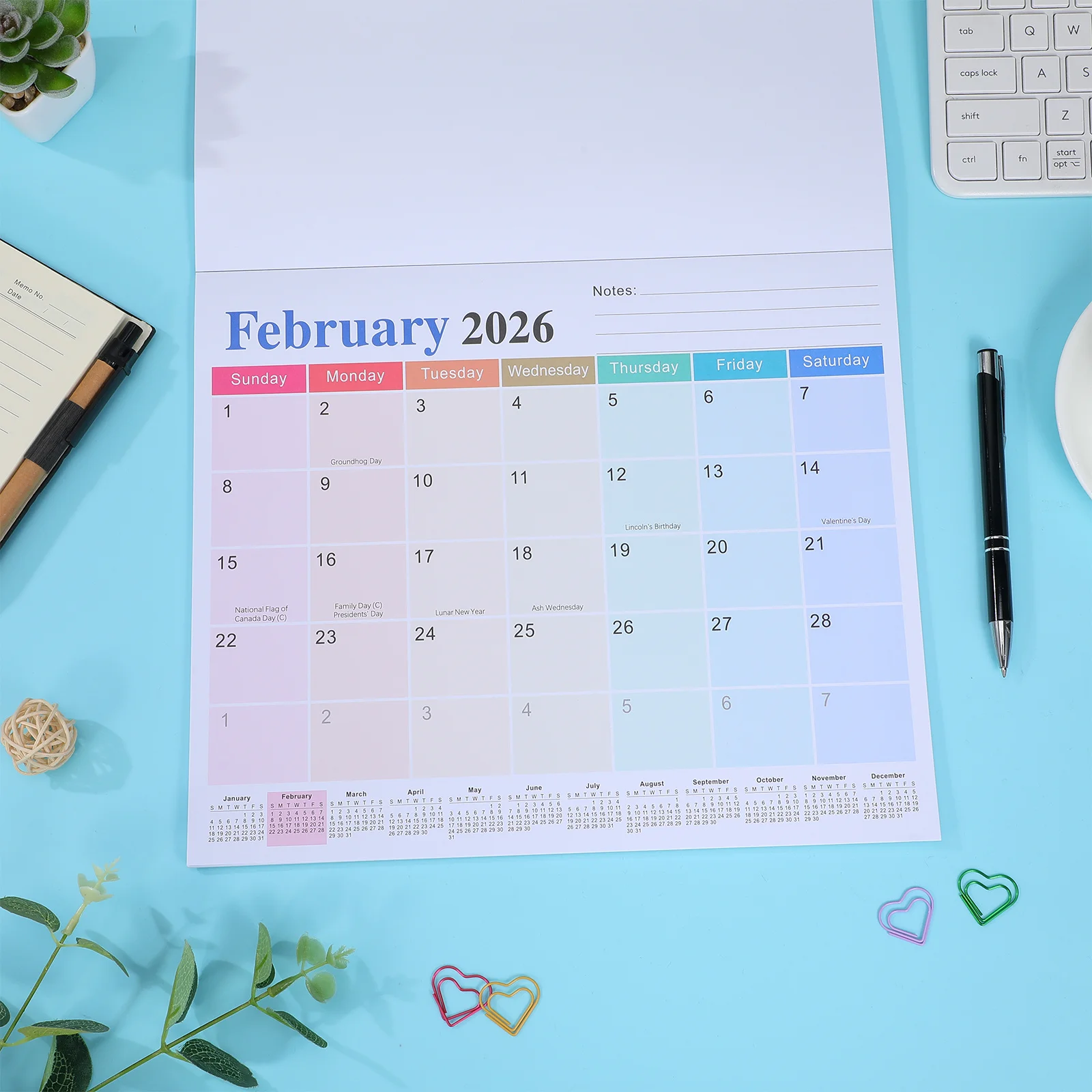 

Магнитный календарь на холодильник на 18 месяцев, 2025-2026, ежемесячный планировщик с большой сеткой для органайзера на холодильник, бумажный календарь для домашнего офиса