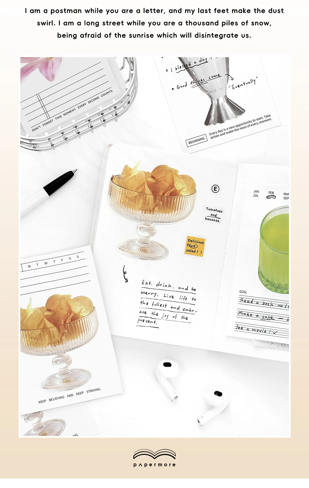 Niedlicher Gelato-Schleifenknoten Haftnotizblock Selbstklebendes Schreibpapier Schul-Bastelbedarf Notizbuch Schreibwaren Dekoration – Detail 36