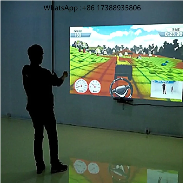 Real-Time Interactive Wall Projection Indoor Playground Advertising Equipment 30+ Players Three-Player Archery Schools Education