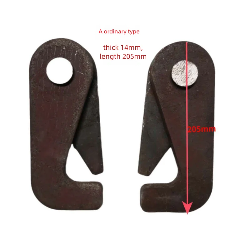 ダンプトラックの手動ロックフックチッピングバケット機械式リアフラップ安全フックスラグ土壌リアドアフック