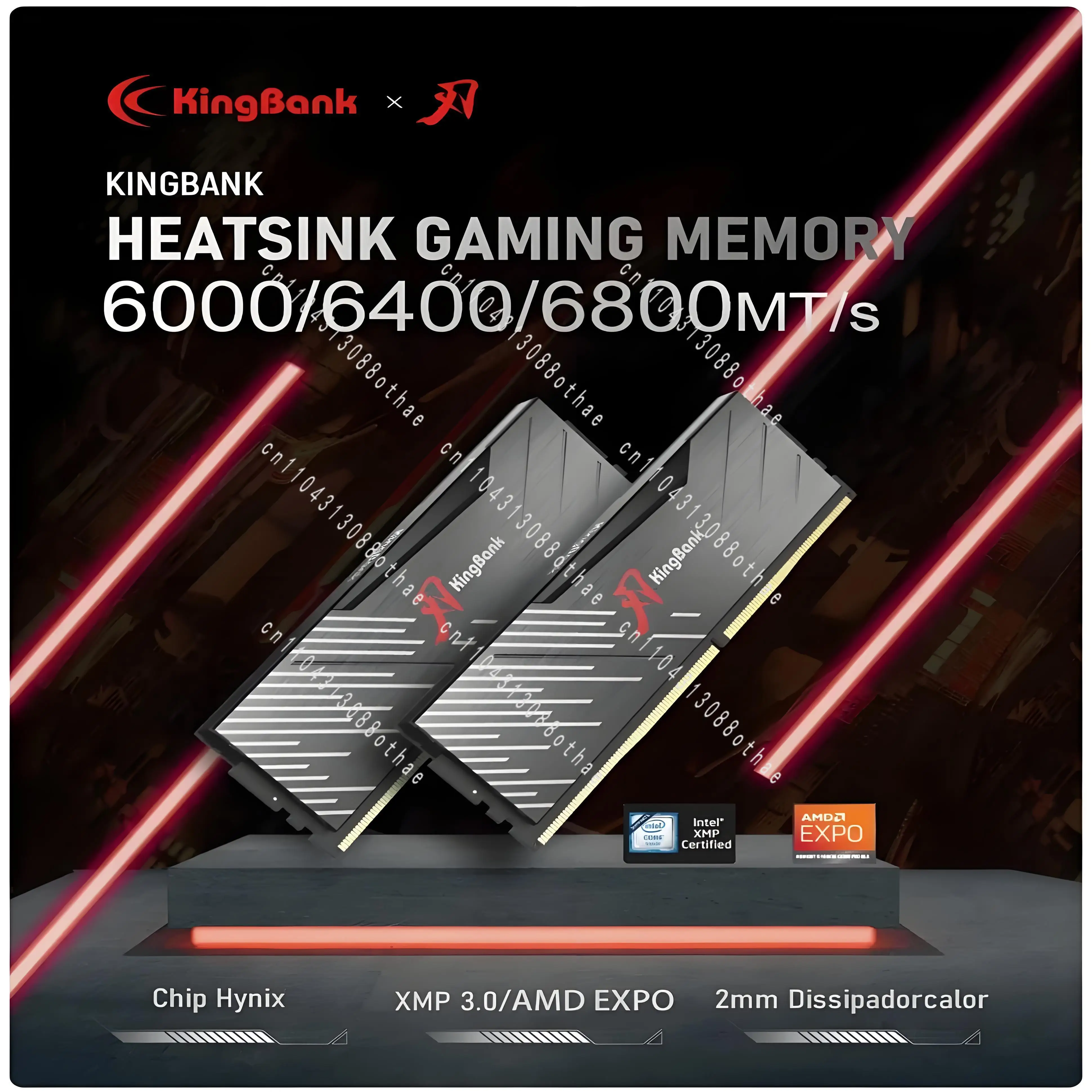 Kingbank DDR5 16GB 32GB RAM 6000MHz 6400MHz 6800MHz 7200MHz XMP PC