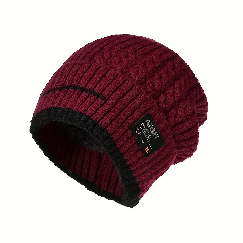 Unisex Winter Beanie Mütze für Männer Strickmütze Radfahren Caps Beanie Frauen Dicke Motorhaube Hüte Skullies Warme Sport Hüte – Detail 2