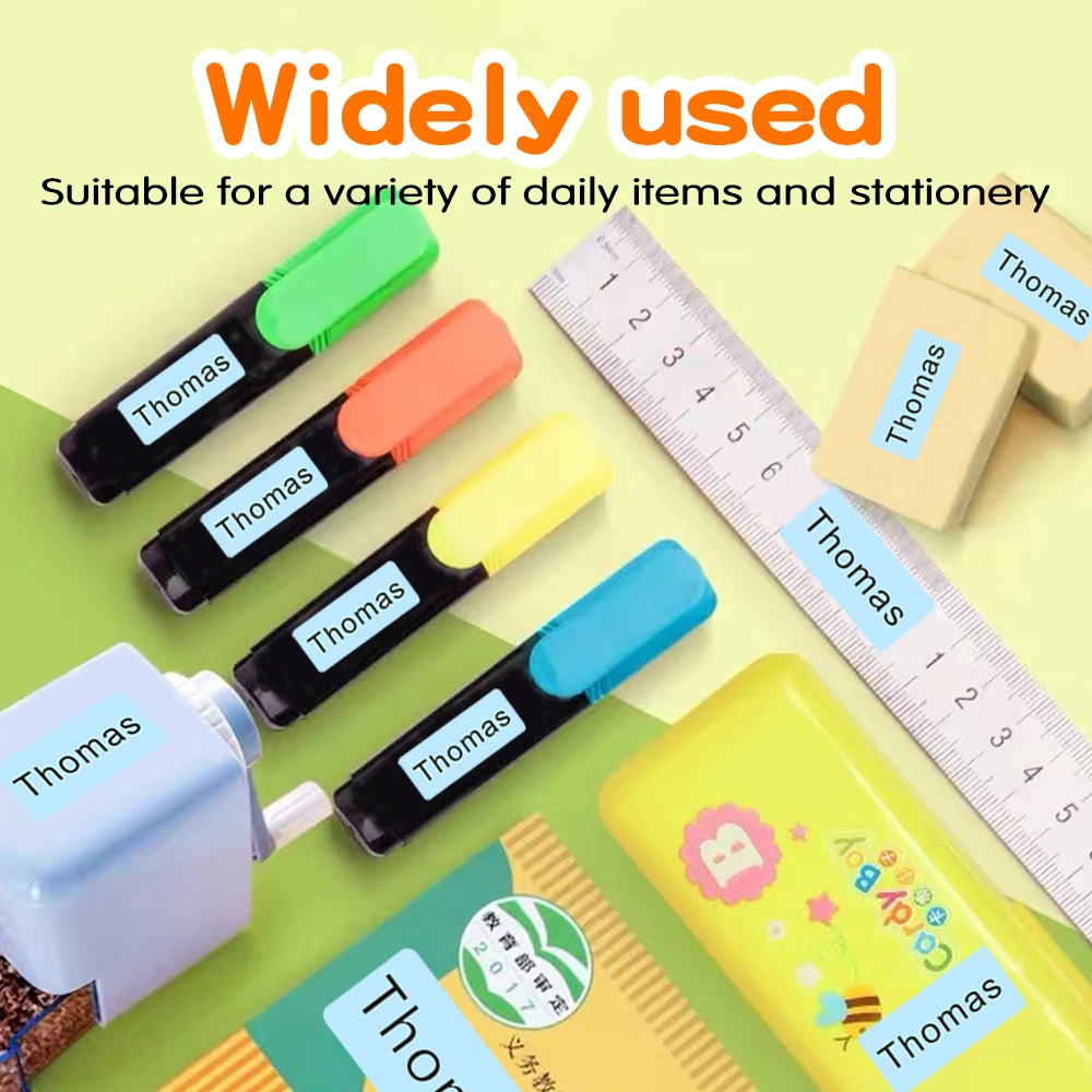 3size Name Sticker Customize Waterproof Stickers Personalized Labels Children School Stationery Water Bottle Pencil Label