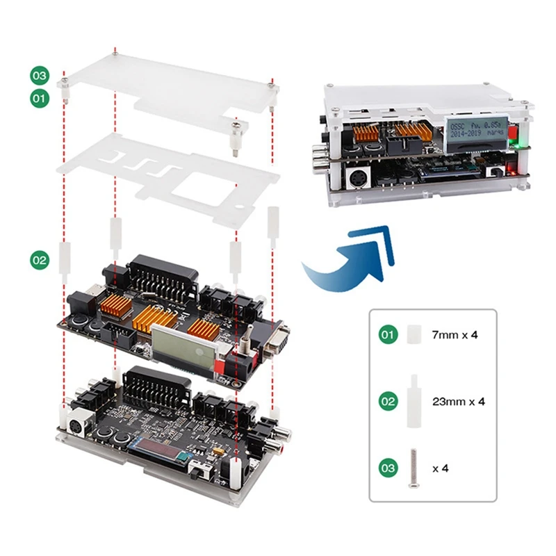 OSSC Add-On Board With Composite And S-Video Input Linedouble And Smoothing Mode For NTSC PAL Retro Game Consoles