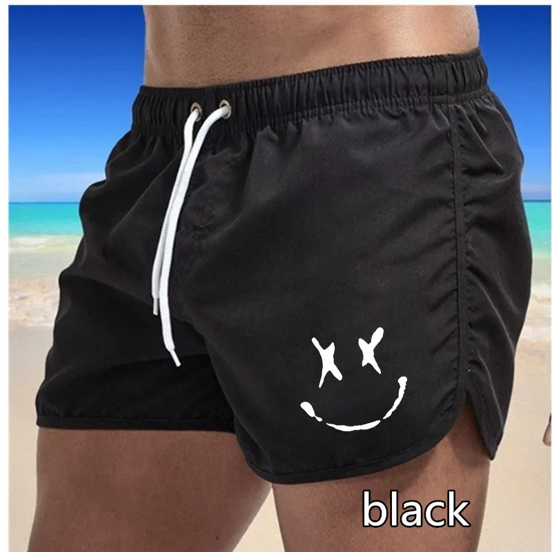 Summer shorts, men\'s swim trunks, quick drying board shorts, swimsuit, breathable drawstring pocket, surfing beach sports pants