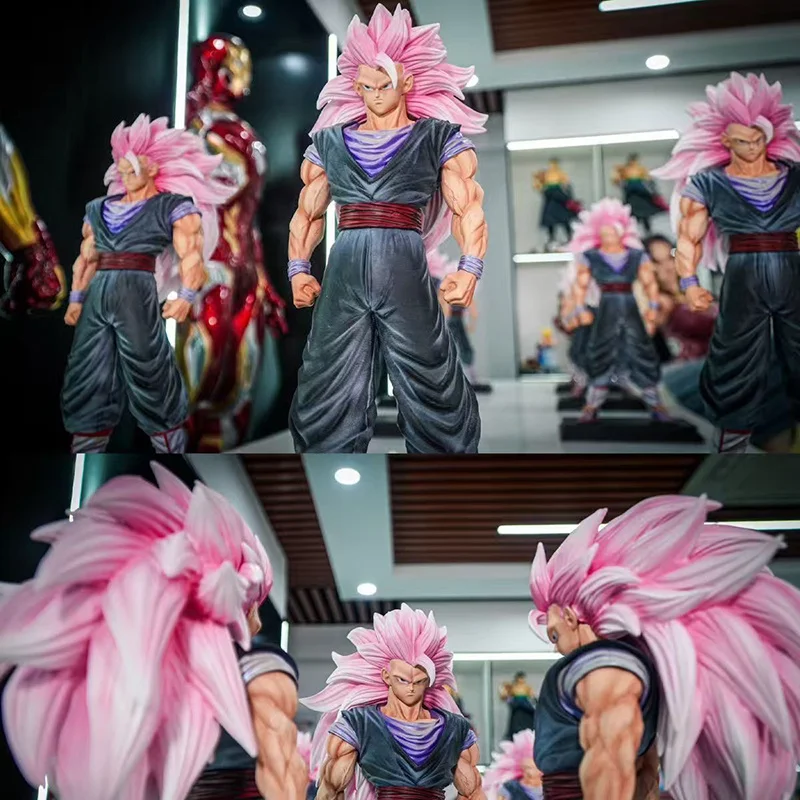 

34cm Dragon Ball Z Ssj3 Goku Rose Goku Figurine Standing Statue Anime Figure Kakarot Collectible Ornaments Toy Gift