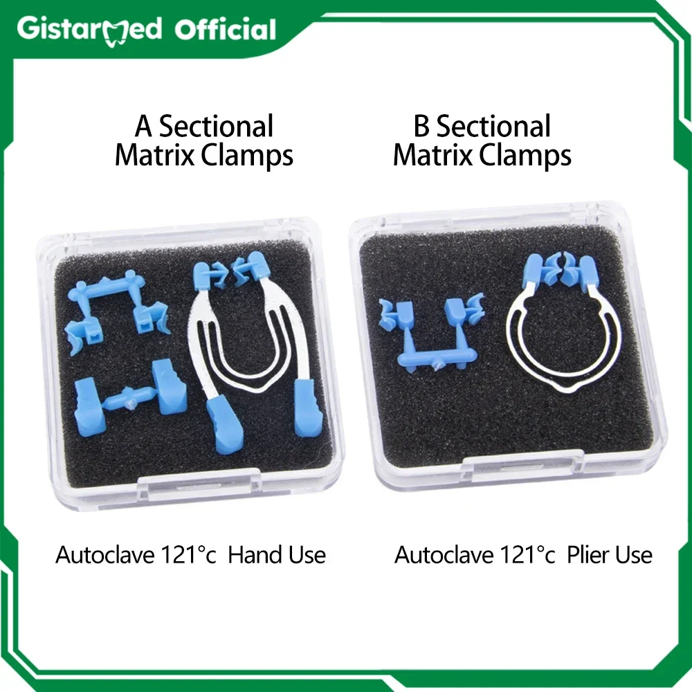 Dental Metal Spring Clip Rings Set Dentist Matrix Sectional Contoured  Tools Lab Instrument Wedges Rings autoclavable