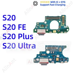 USB Charger Board Dock Connector Charging Port Flex Cable For Samsung Galaxy S20 Ultra Plus FE G986B G986N G986U G988B G988U