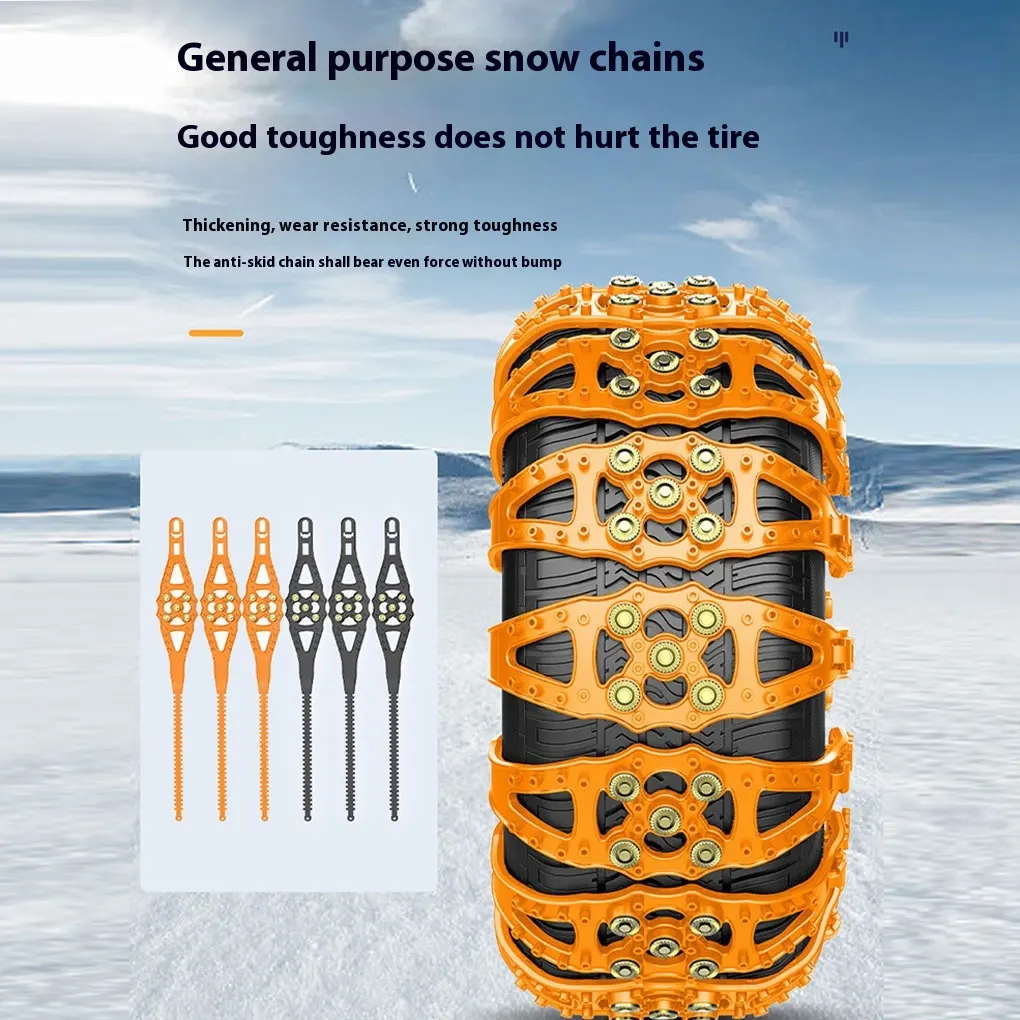 Automobile Tire Anti-skid Chain Universal Snow Emergency Chain Winter Outdoor Protective Equipment for Cars Tire Snow Chains