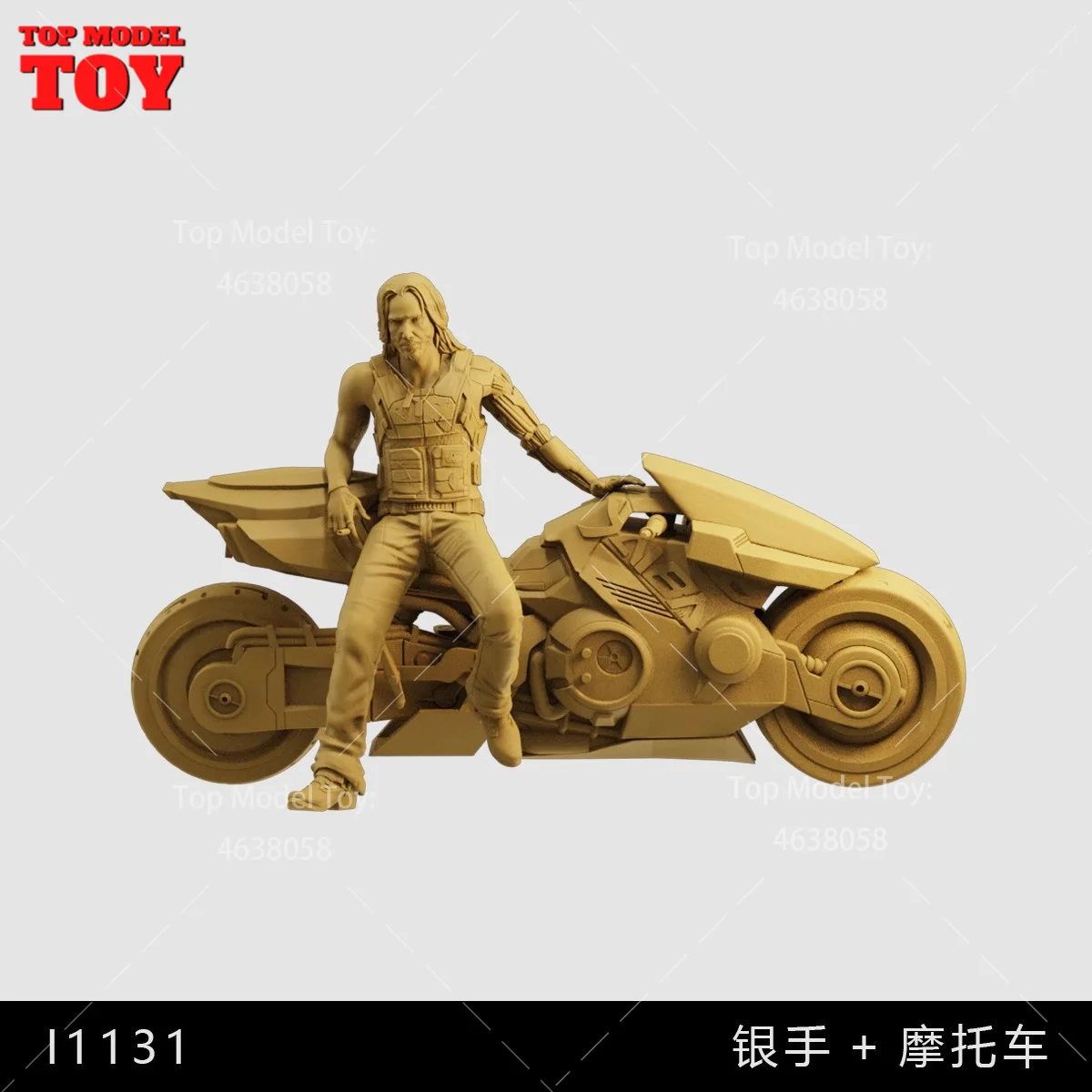 In Stock Unpainted Miniatures 1/64 1/43 1/35 Movie Motorcycle Rider 3D Print Male Scene Figure Dolls Model For Cars Vehicles Toy