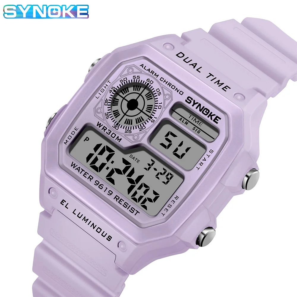 Sports Watch Waterproof Digital Watches Square Classic Luminous Electronic Wristwatch Relogio Feminino