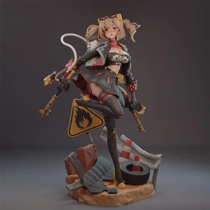 Game Character 6007 Burnice White 3D Print Model Unassembled Unpainted Custom Jigsaw Puzzle NSFW GK Figure Kit T_0123
