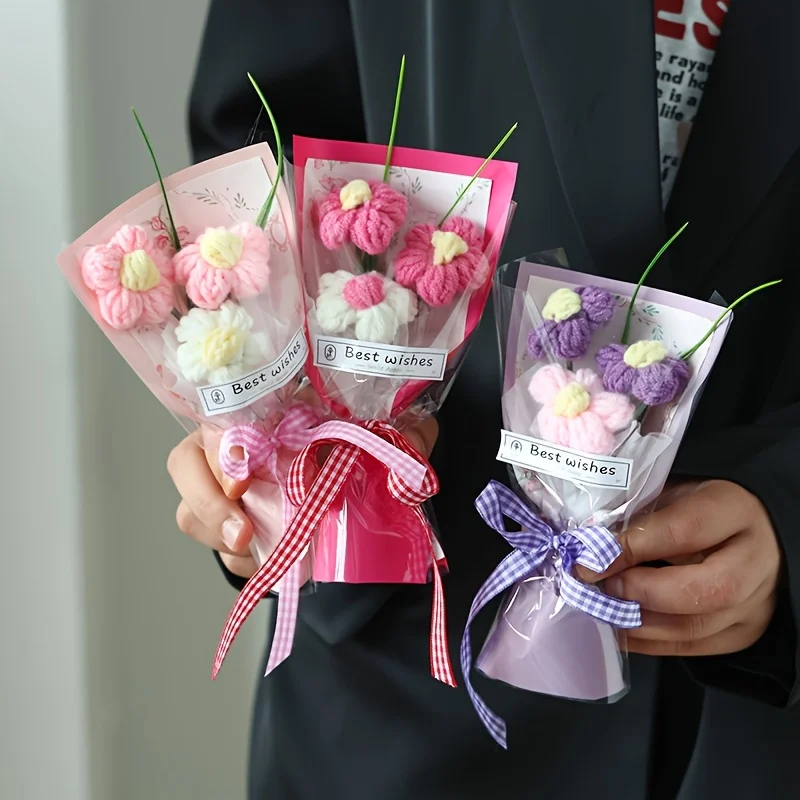 

Мини-букет с имитацией пузыря, сувенир ко Дню святого Валентина для вашей подруги и букет ко Дню матери.