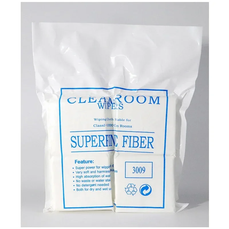 3009 Superfine Fiber Cleanroom Wipers 6×6 9×9 4×4 inch Non Dust Cloth dust-free woven fabrics for UV Printer Print head Cleaning