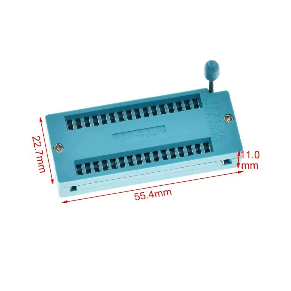 High Quality 14 16 18 20 24 28 32 40 P Pin IC Lock Seat Zif Green 2.54 MM ZIF IC DIP Universal Wide Narrow IC