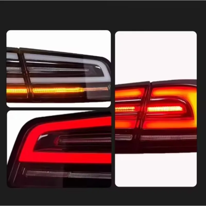 Voor upgrade voor gebruikte Tesla Model S met nieuwe 12V LED-achterlichten Rode lenskleur voor nieuwe modellen