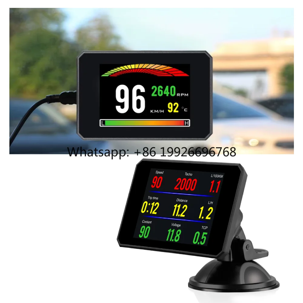 

Competitive Price P16 HUD Self Testing Car Gauge Speedometer Head up Display Display Hud Car Display