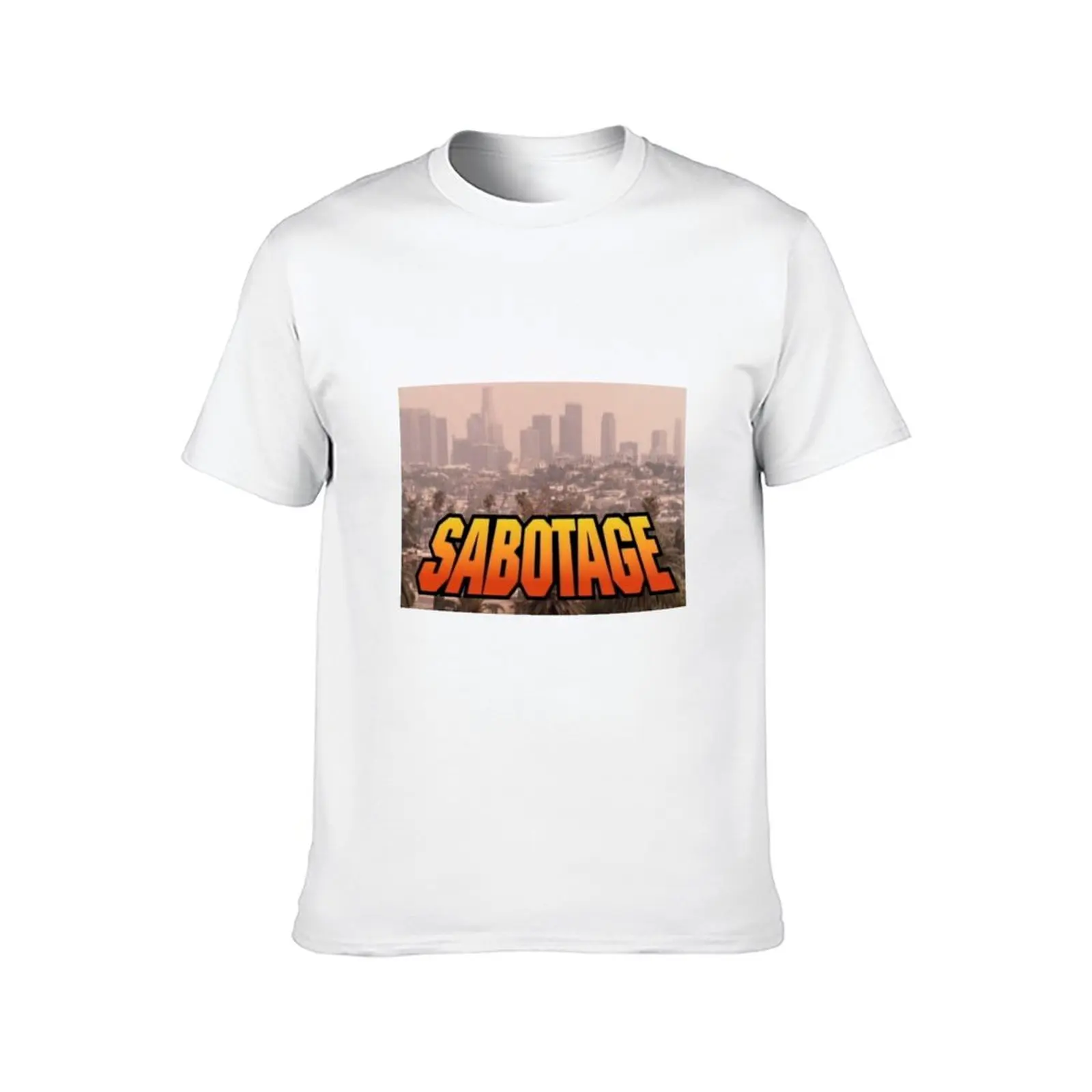 Beastie Boys Sabotage L.A Music Video T-Shirt oversize t-shirts man graphic tee shirt Men's cotton t-shirt