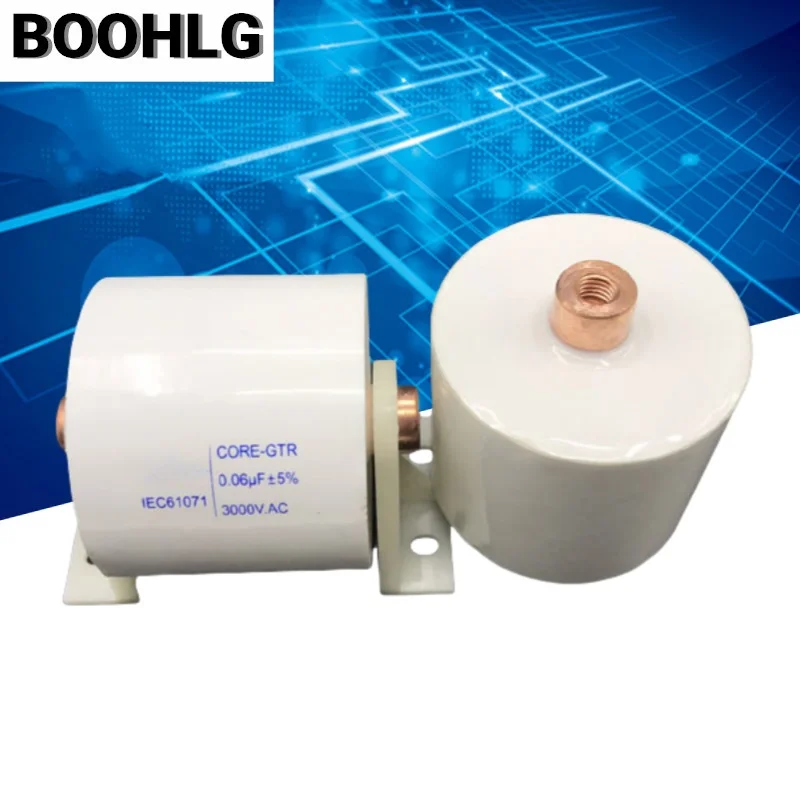 

1PCS high frequency high voltage resonant capacitor 0.06UF 3000VAC 80A