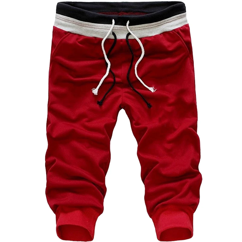 Mens Shorts Fashion Pants Athletic Shorts Capri Pant Jogger Trousers Fitness Jogging Sports Pants