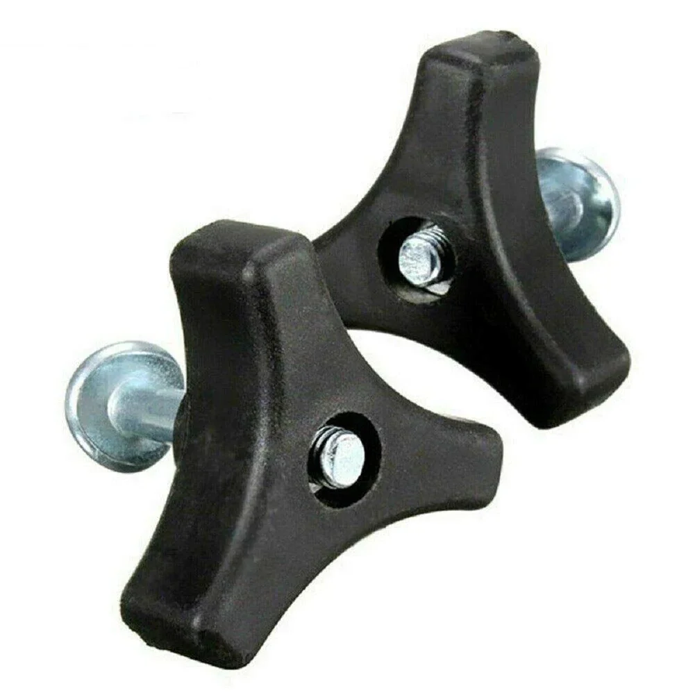 Lawn Mower Handle Bar Wheel 2PCS Triangle Handle Knob Nut Screw Bolt For Mountfield And Other Compatible Machines