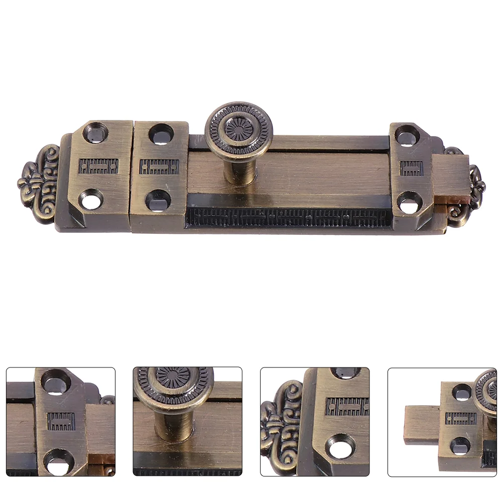 2 Pcs Copper Pin Alloy Door Bolts Latch Zinc Latches Vintage Slide Lock Security Sliding Locks