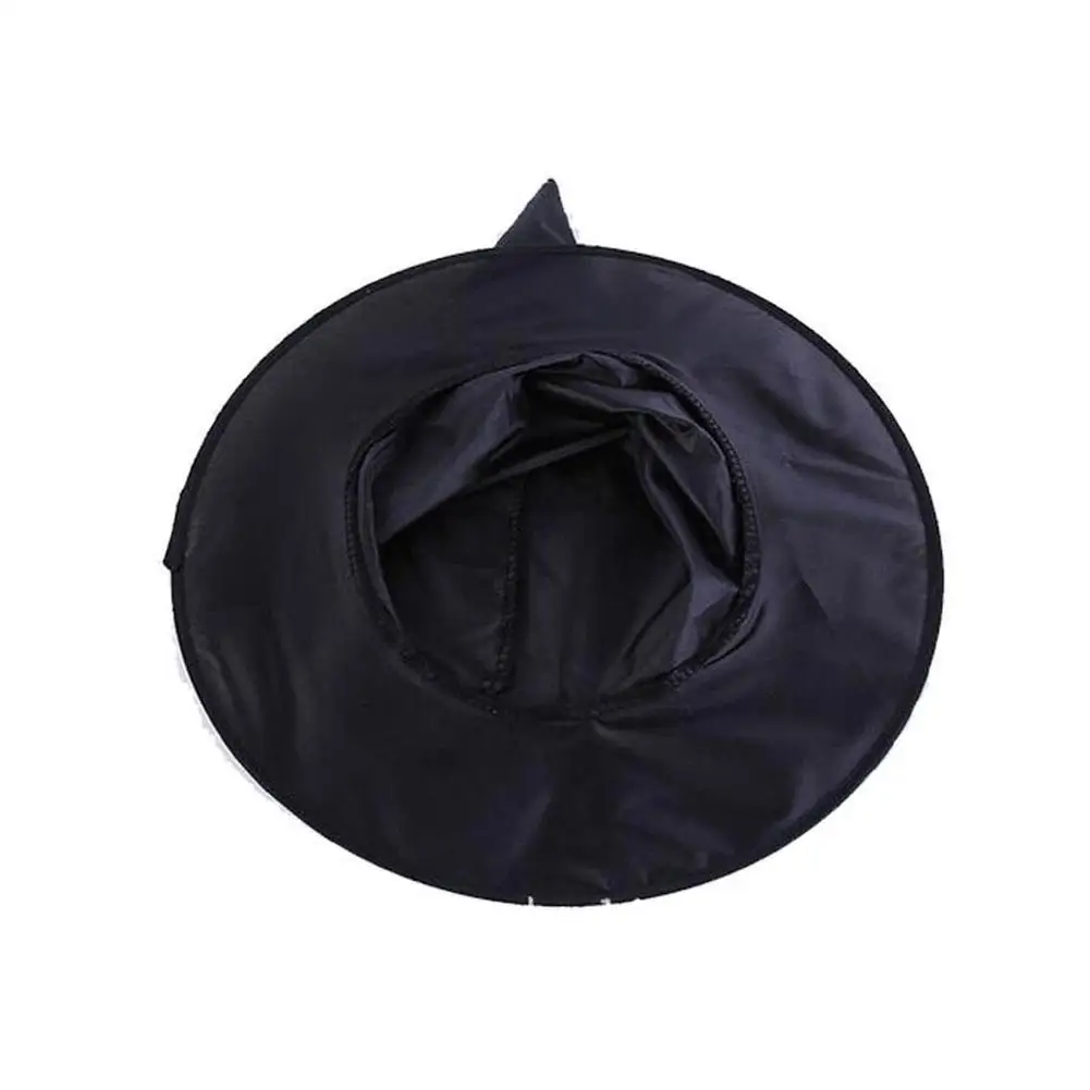 Halloween Wizard Hat Party Children Adult Black Pointed Oxford Cloth Magician Hat Witch Hat Magic Wand Cosplay Props Costume