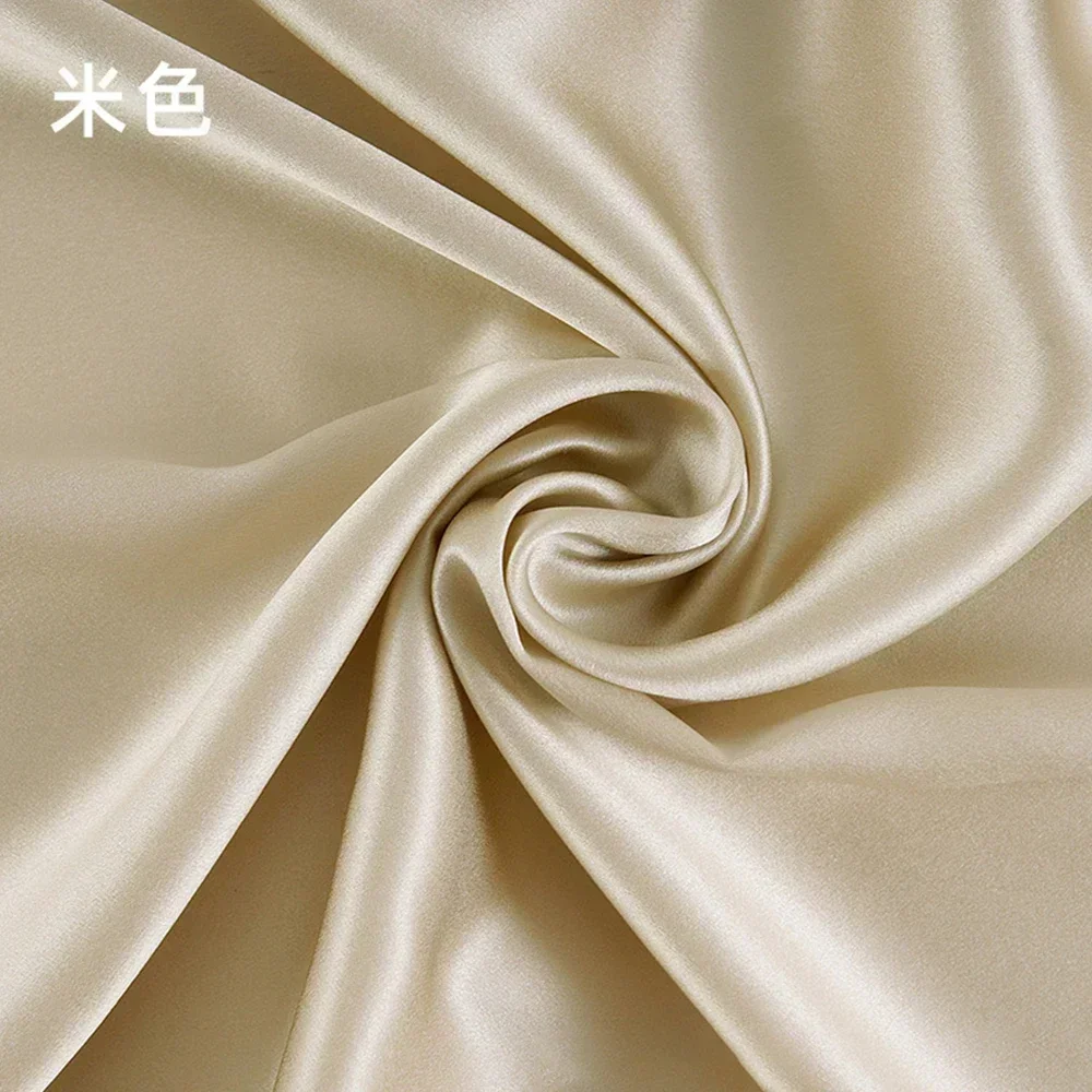 100% Pure Silk Fabric Natural Mulberry Silk Fabric 114CM Width 16 Momme High-quality Plain Crepe Satin