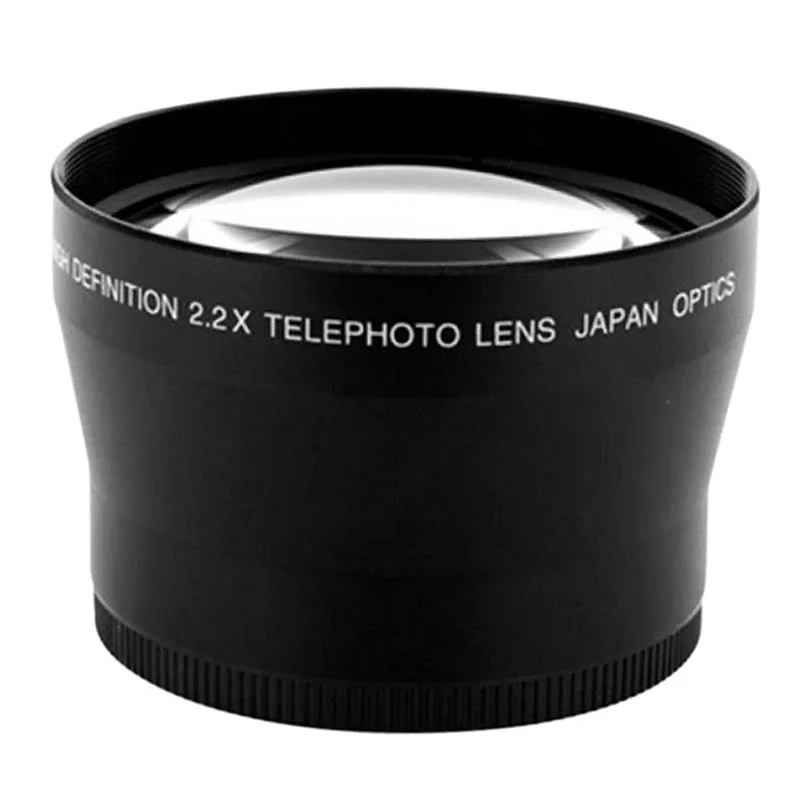 Obiettivo Teleconvertitore 72Mm 2.2X Teleconvertitore Universale Per Fotocamera Reflex Adatto Per Obiettivo Fotocamera Mirrorless Canon Nikon Sony