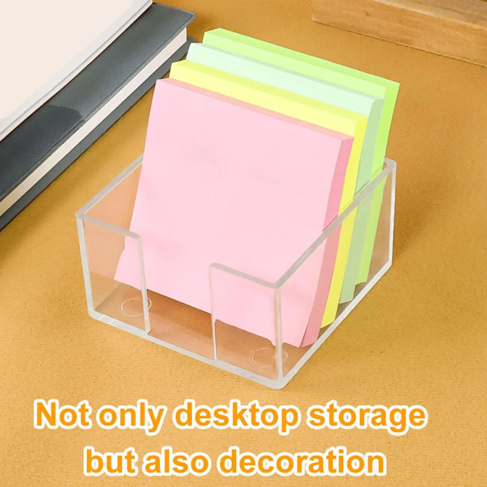 Porta note adesive in acrilico, regalo portatile, porta note autoadesivo, dispenser per appunti, per cancelleria, ufficio, insegnanti, collezionisti, lavoro