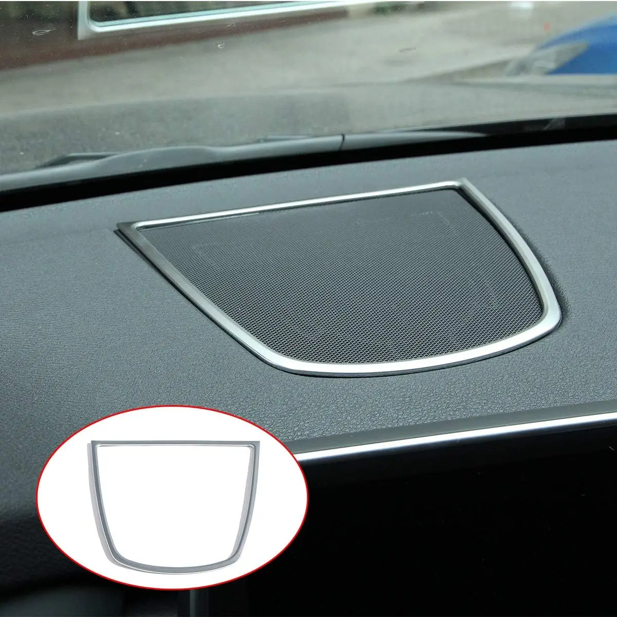 

1 шт., серебристый АБС-пластик, внутренняя панель, рамка динамика, накладка, наклейки для BMW X5 X6 f15 F16 2014-2018, автомобильные аксессуары для интерьера