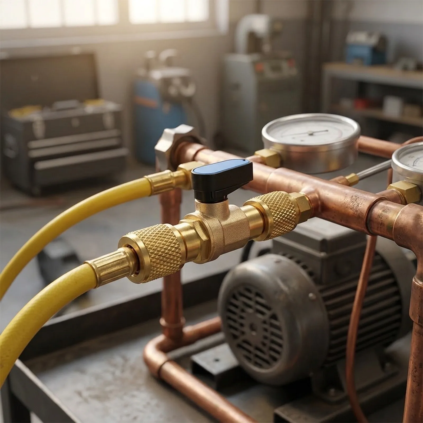 Knob Switch Valve Spare With Ball 1/4 Internal Thread Accessories Connector Fluoride Parts Repair Long Lasting