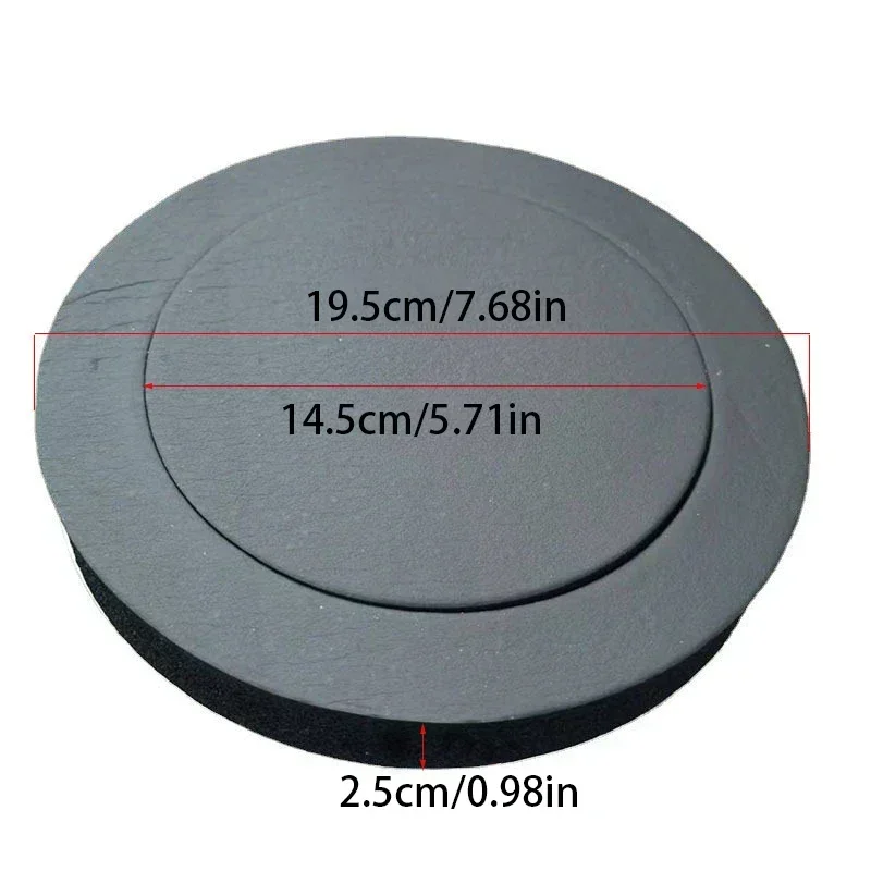 4 Pack 6.5 Inch Car Speaker Low Door Liner Ring Soundproofing Cotton Self Adhesive Insulation Ring for Car Interior sound proof