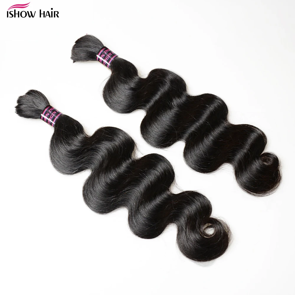 Capelli umani sfusi dell\'onda del corpo per intrecciare le estensioni dei capelli umani Remy al 100% non trasformati brasiliani Micro intrecciare i