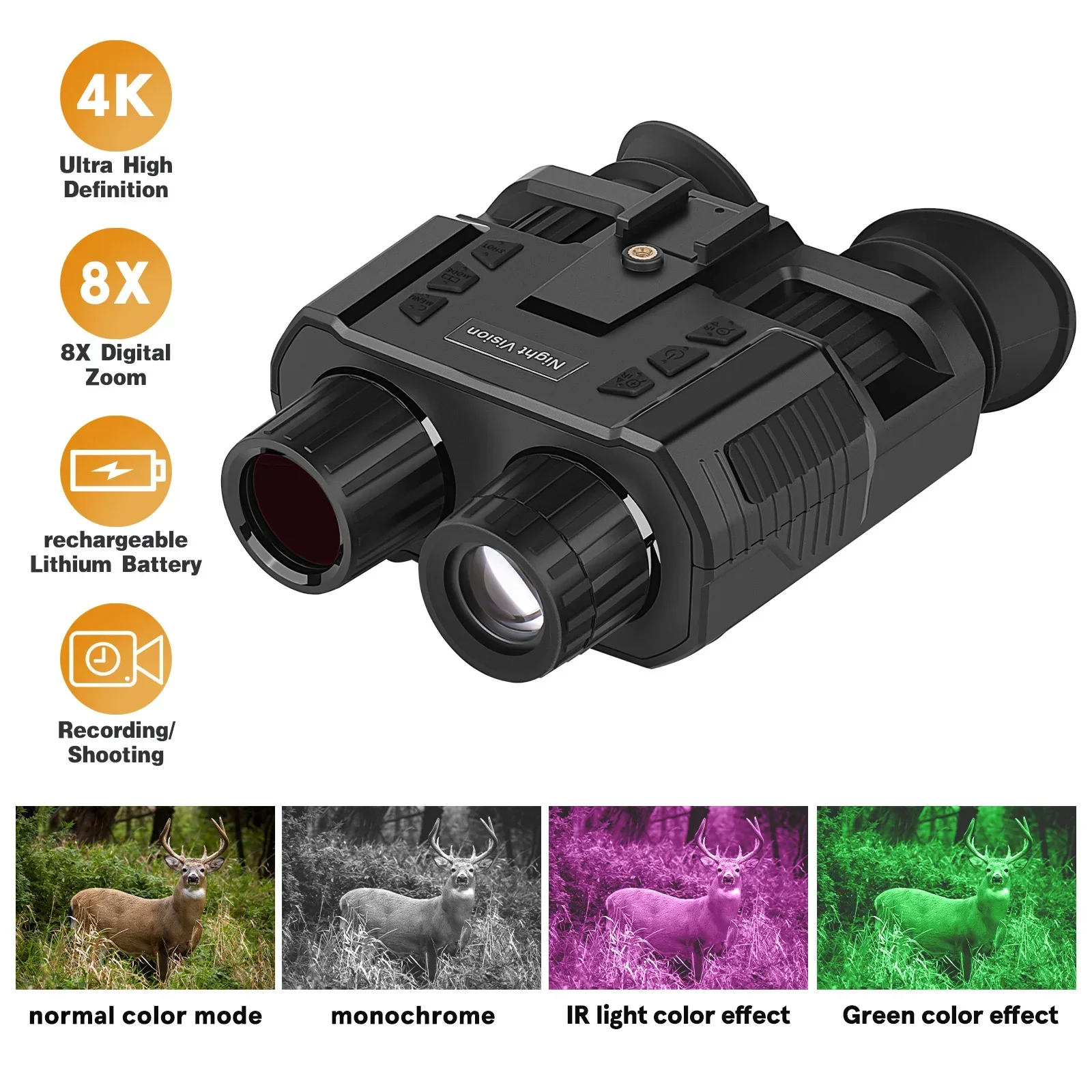 yyhc Spina Optics Night Vision Binoculars 3D Hands Free Infrared Binoculars Flip-Up Goggles Night Vision