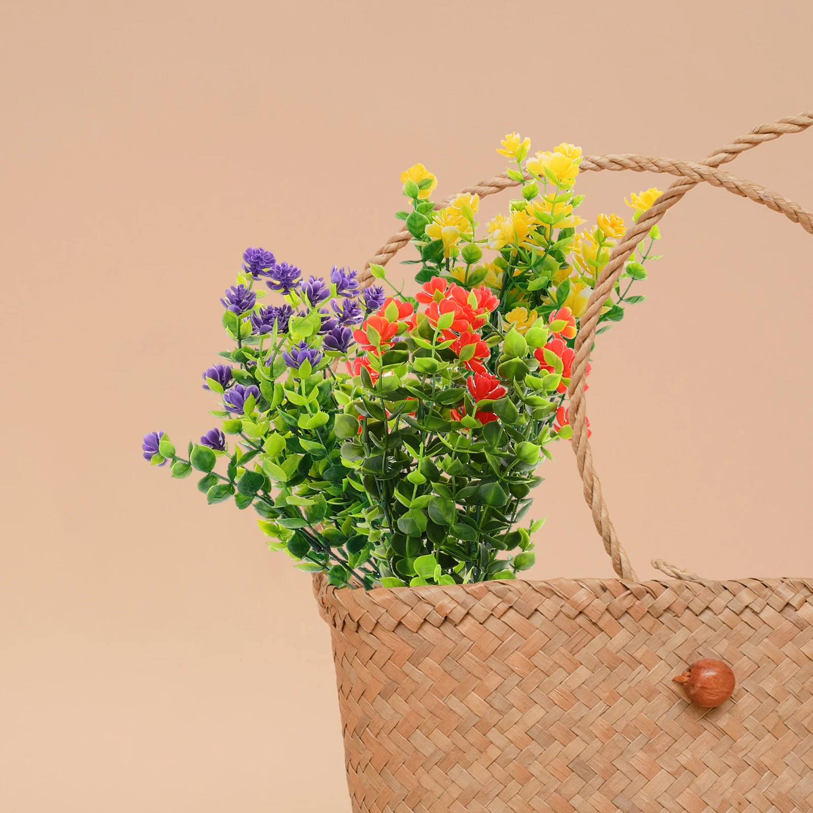 

Alipis 12Pc Eucalyptus Leaf Wall Art Artificial Plant Decor for Home Office Greenery Indoor Lasting Easy Install