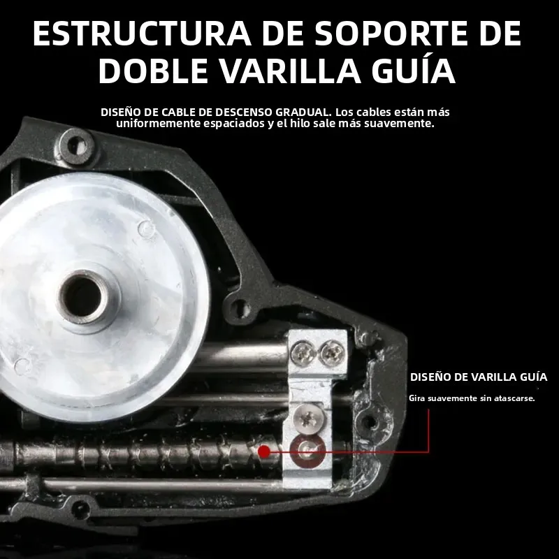 DEUKIO Long Shoot – Carrete giratorio de aluminio para agua salada - imagen 2