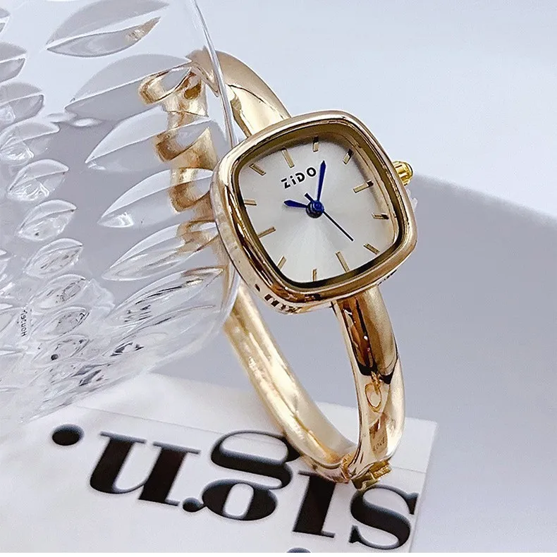 ساعة اسوارة نسائية، رائعة، صغيرة، ساعة اسورة عصرية فاخرة خفيفة، ريترو، بسيطة، أنيقة، ساعة نسائية راقية #1