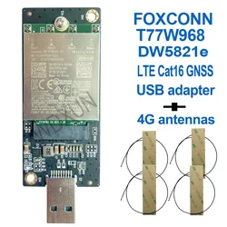 T77W968 DW5821e DW5821e-eSIM LTE Cat16 GNSS 5G WWAN Card Module for Latitude 5420 5424 7424 Rugged Latitude 7400 / 7400 2-in-1