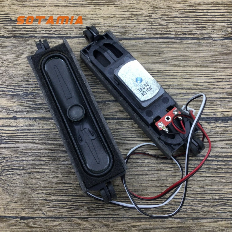 SOTAMIA 2PCS 16.2cm*4cm Full Range Speaker 8 Ohm 10W Universal 313 LCD TV Speaker Replacement DIY for TCL Skyworth Changhong