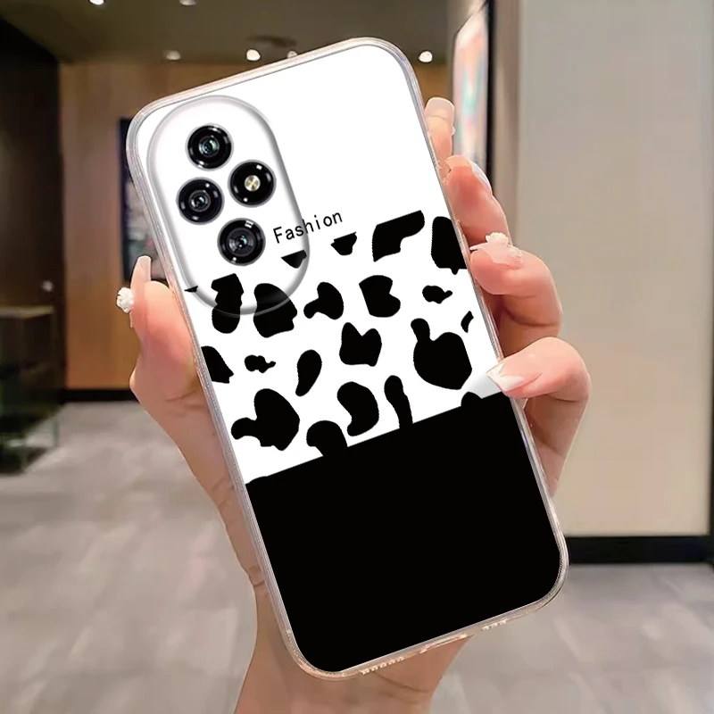 Transparent Case For Honor 200 400 Pro Lite Cover Cartoon Flowers Butterfly Soft TPU Shockproof Fundas Shockproof Bumper Bags