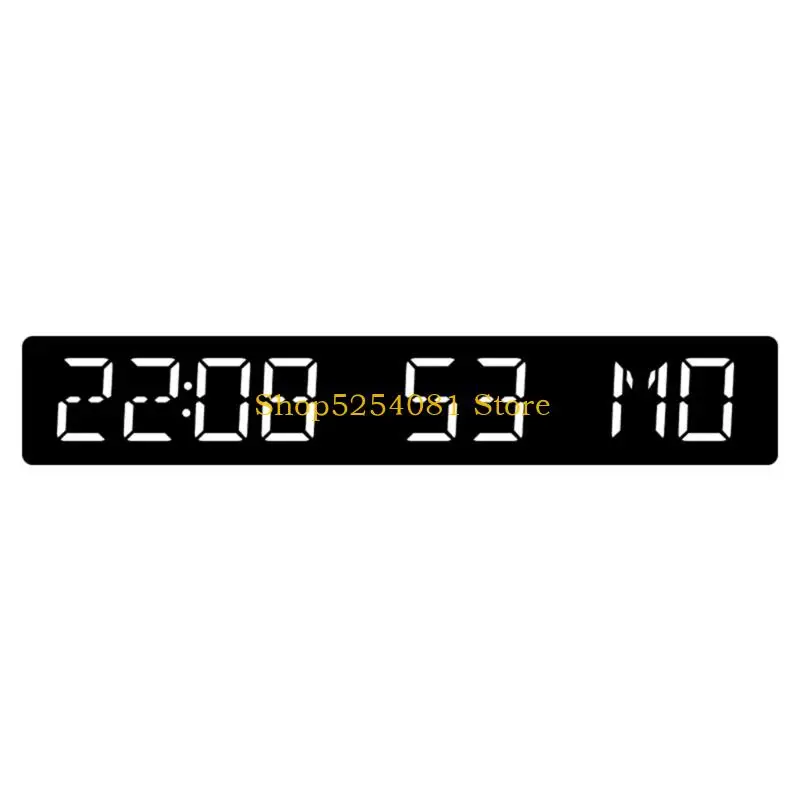 AXYC LED Desk Calendar Clock Auto Sync Time Countdown Timer 2 Alarms Multifunction