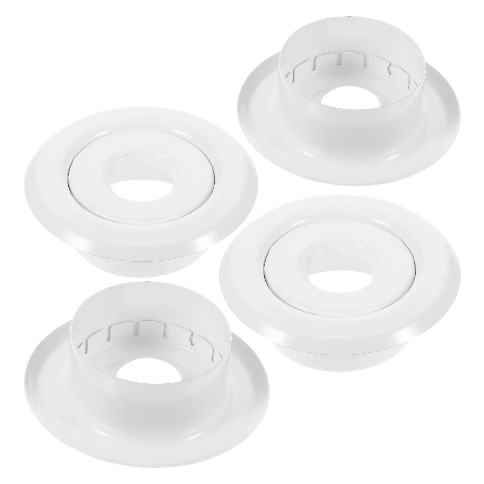 4 قطعة لوحة رش الحريق 1/2 "حلقة سقف مجوفة تصميم قطعتين لللمسة النهائية الجمالية حماية متينة