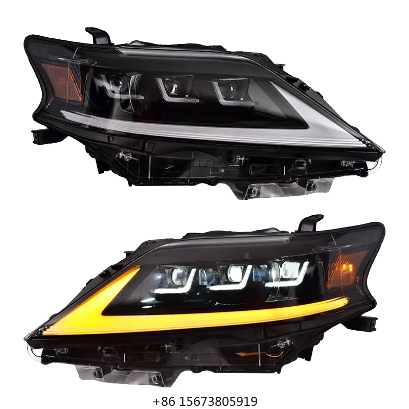 

Передние фары для RX 270 RX 350 2009-2015, светодиодные, Plug and Play, с 3 линзами-проекторами
