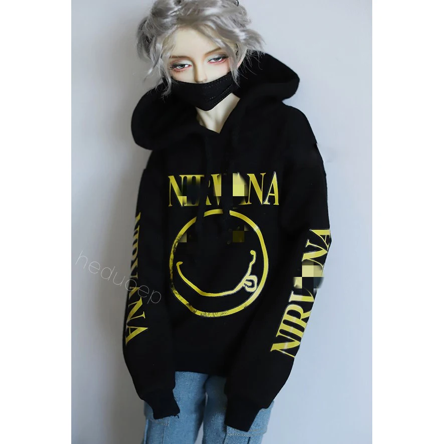 

BJD DOLL Black Coat Outfits Sports Clothing Hoody For Male 1/4 1/3 SD17 70cm 17" 24" Tall MSD SD DK DZ AOD HEDUOEP