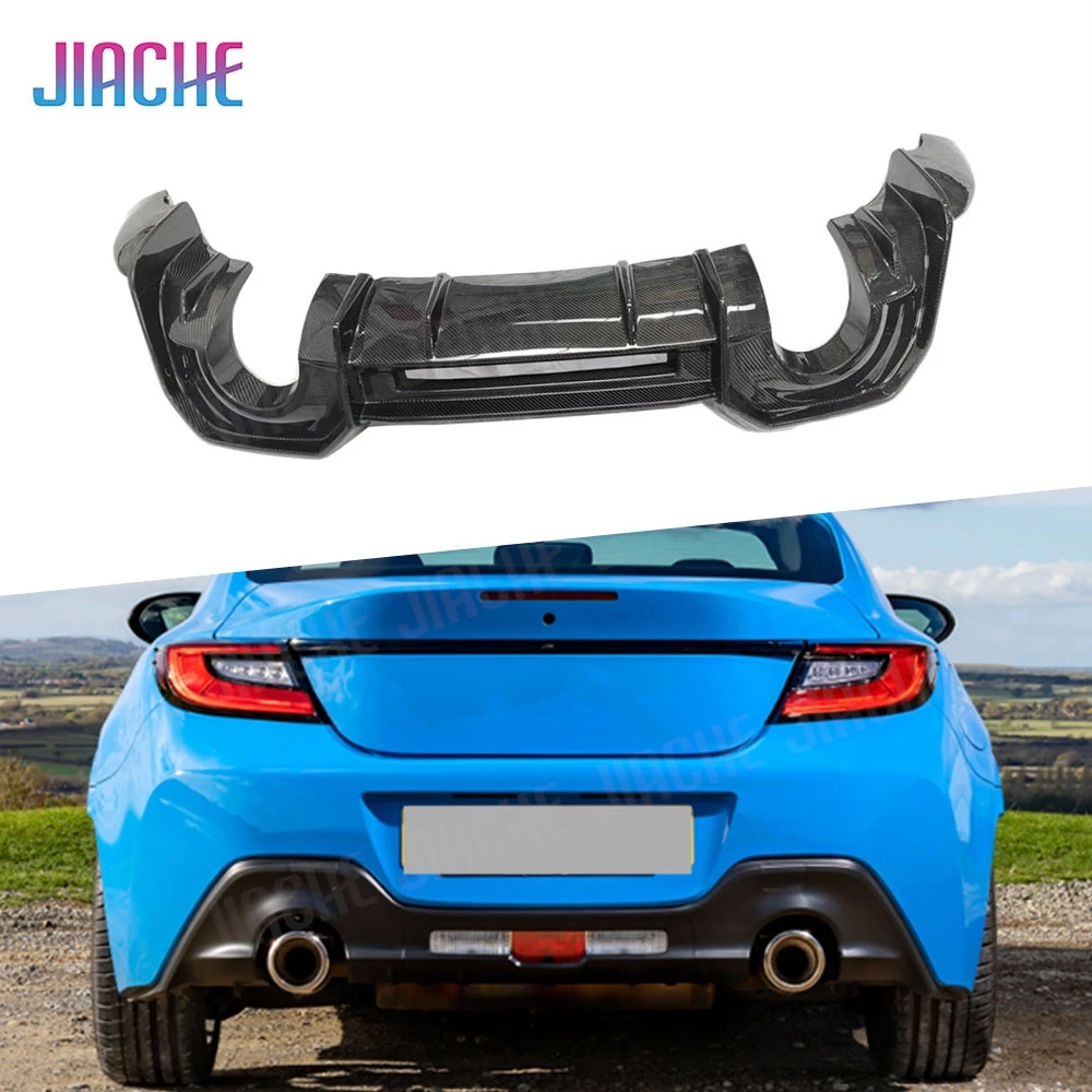 Carbon Fiber Car Rear Lip Spoiler Diffuser For Toyota GR86 Subaru BRZ 2021+ Rear Bumper Extension Car Styling BodyKit FRP