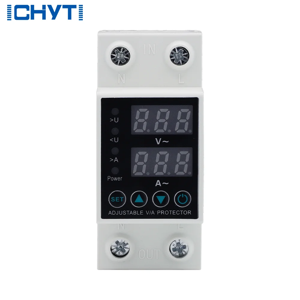 10 قطعة للاستخدام المنزلي شاشة مزدوجة أوتوماتيكية 2 قطب 220 فولت حامي الجهد الزائد والتحت #3