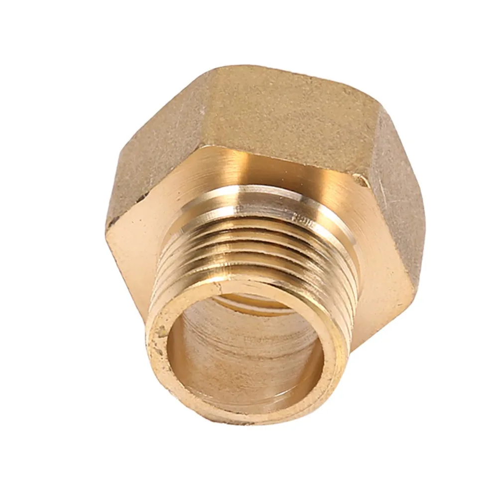 2PCS G1/2" Male to G3/4" Female Brass Pipe Reducer Brass Material Hex Head Design Hex Bushing Adapter Pipe Fitting Coupler