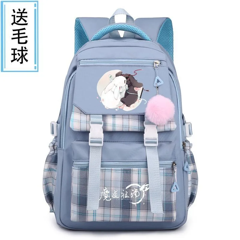 

Breathable mesh, Black Blue Pink Purple, Grandmaster of Demonic Cultivation, Mo dao zu shi, School Bags, Anime Backpacks Girls